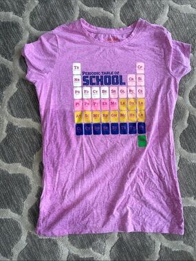 Cat & Jack Purple 'Periodic Table of School' Graphic Tee